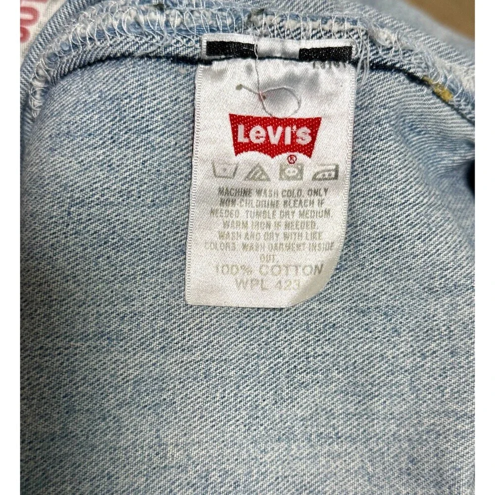 Vintage Levi’s 501 USA Made 36x30 Button Fly Straight Leg Faded Denim 90s